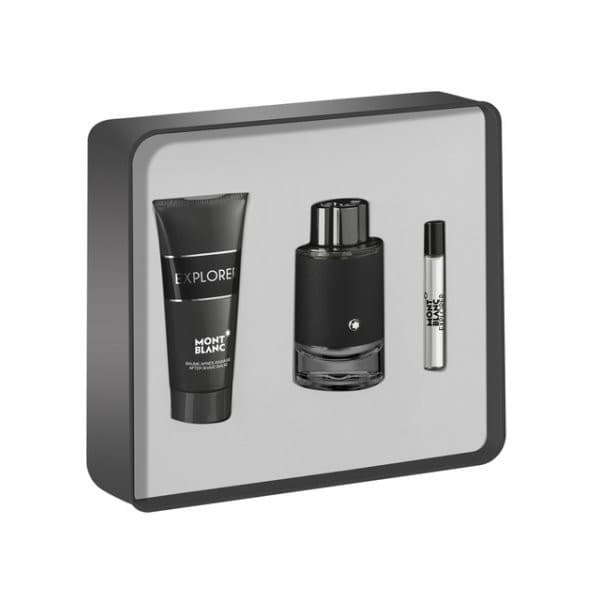 Mont Blanc Explorer 3 Piece Gift Set For Men