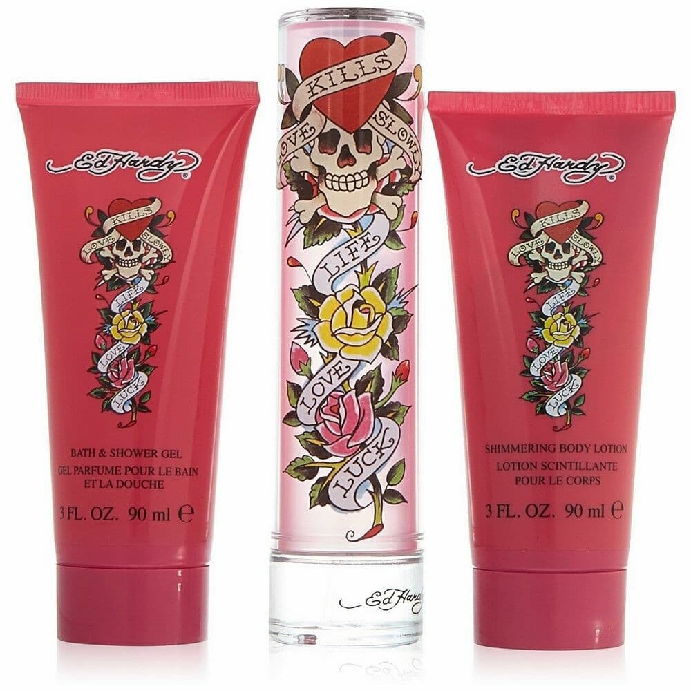 Ed Hardy 3 Piece Gift Set For Women