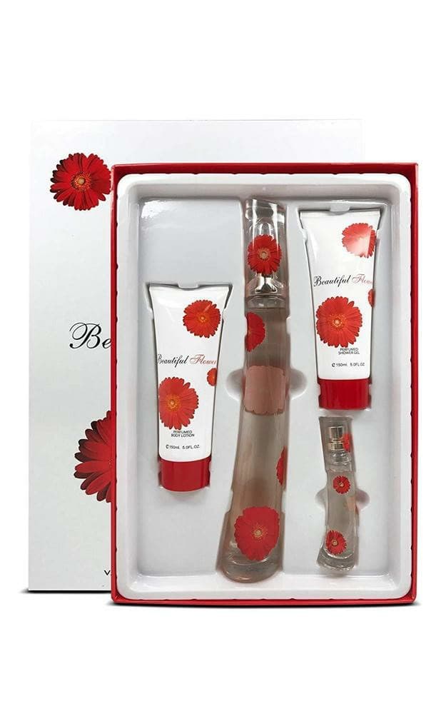 Beauityful Flower 3 Piece Gift Set For Women