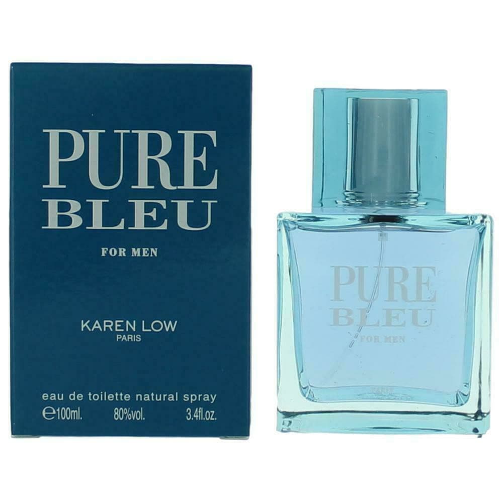 Karen Low Pure Bleu  3.4Oz Eau De Toilette For Men
