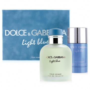 Dolce & Gabbana LIGHTBLUE 4.2/2.5DEOSTK 2 Piece Giftset for Men