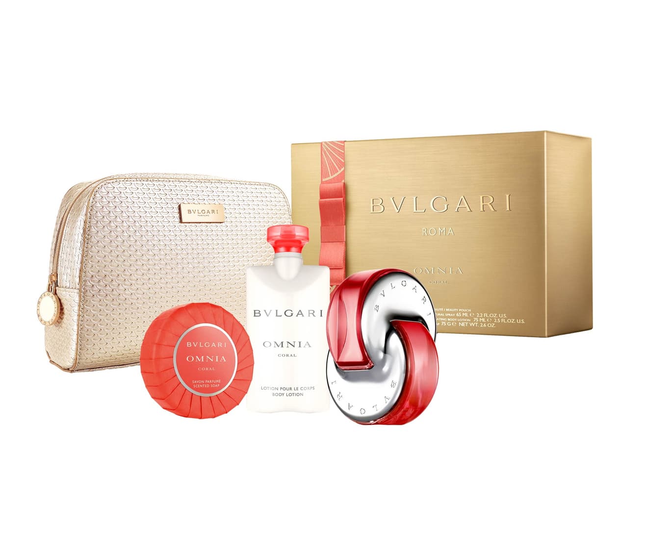 BVLGARI CORAL 4 Pieces Gift Set for Women