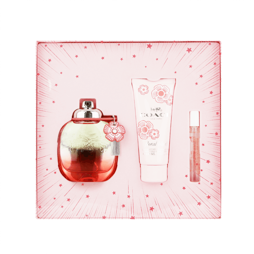 COACH FLORAL BLUSH 3 Piece Gift Set for Women