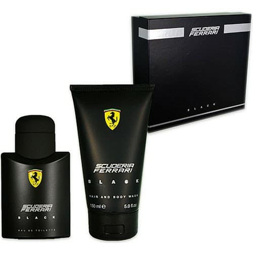 Scuderia Ferrari Black Eau De Toilette Gift Set For Men