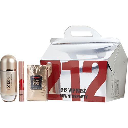 212 VIP Rose by Carolina Herrera for Women 3 Piece Gift Set