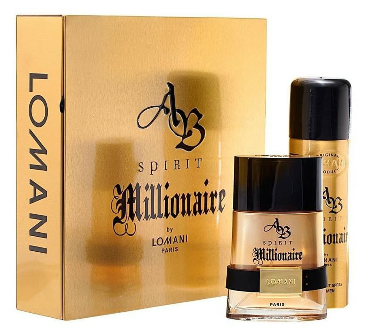 Ab Spirit Millionaire By Lomani 2 Piece Gift Set For Men