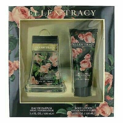 Ellen Tracy Courageous Set For Women Eau De Parfum Spray 3.4 Oz Body Lotion