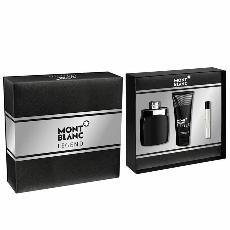 Mont Blanc Legend 3 Piece Gift Set For Men