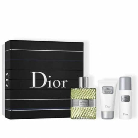 Dior Coffret Eau Sauvage 3 Piece Gift Set For Men