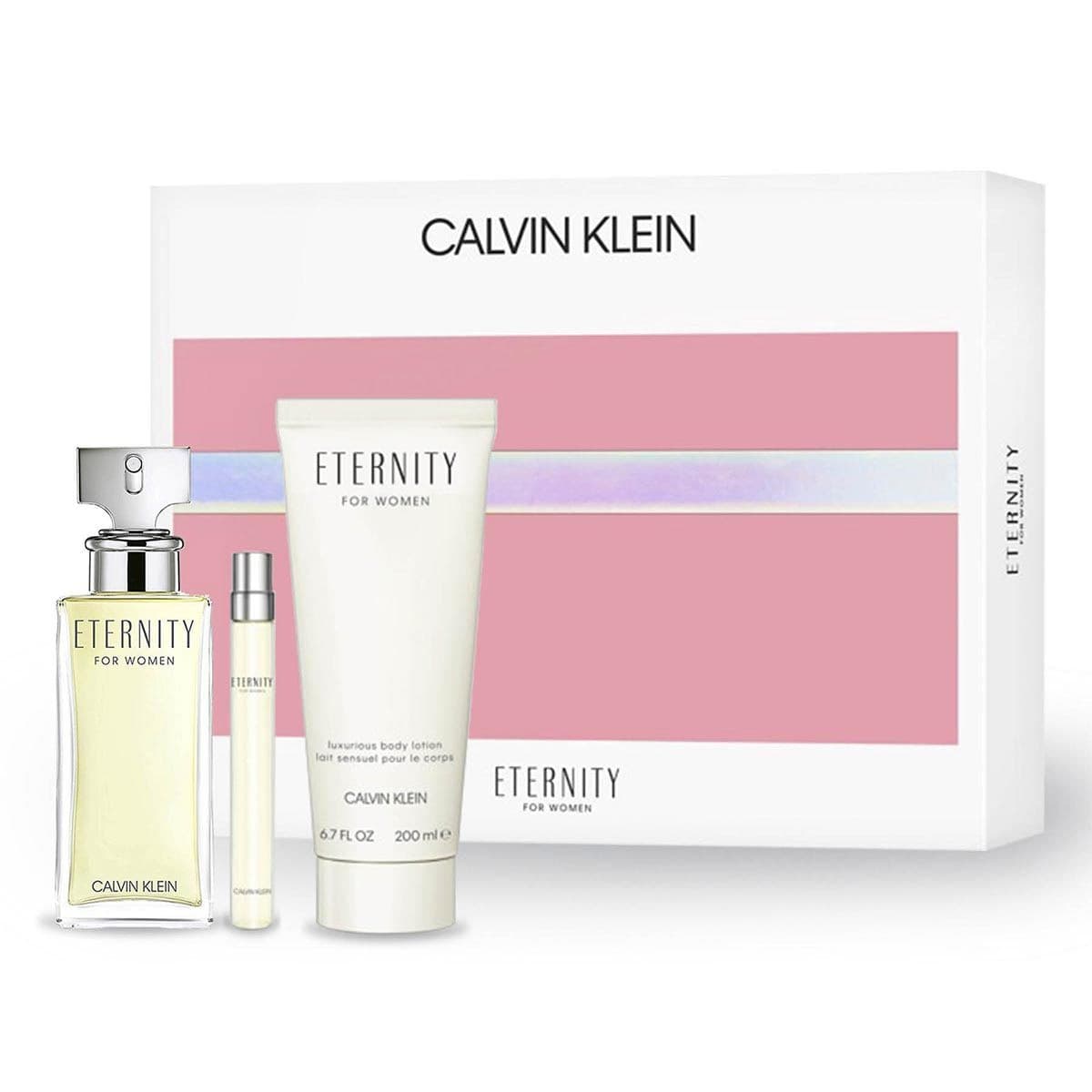 CALVIN KLEIN ETERNITY  3 Piece Gift Set for Women
