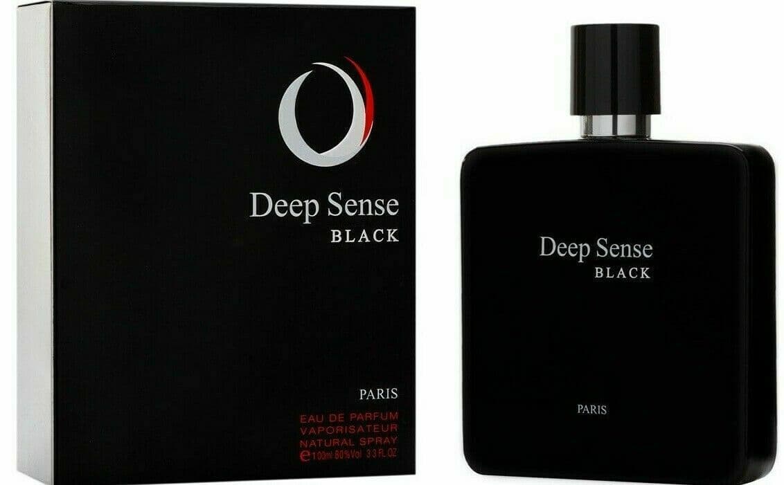 DEEP SENSE BLACK 3.3Oz Eau De Toilette for Men