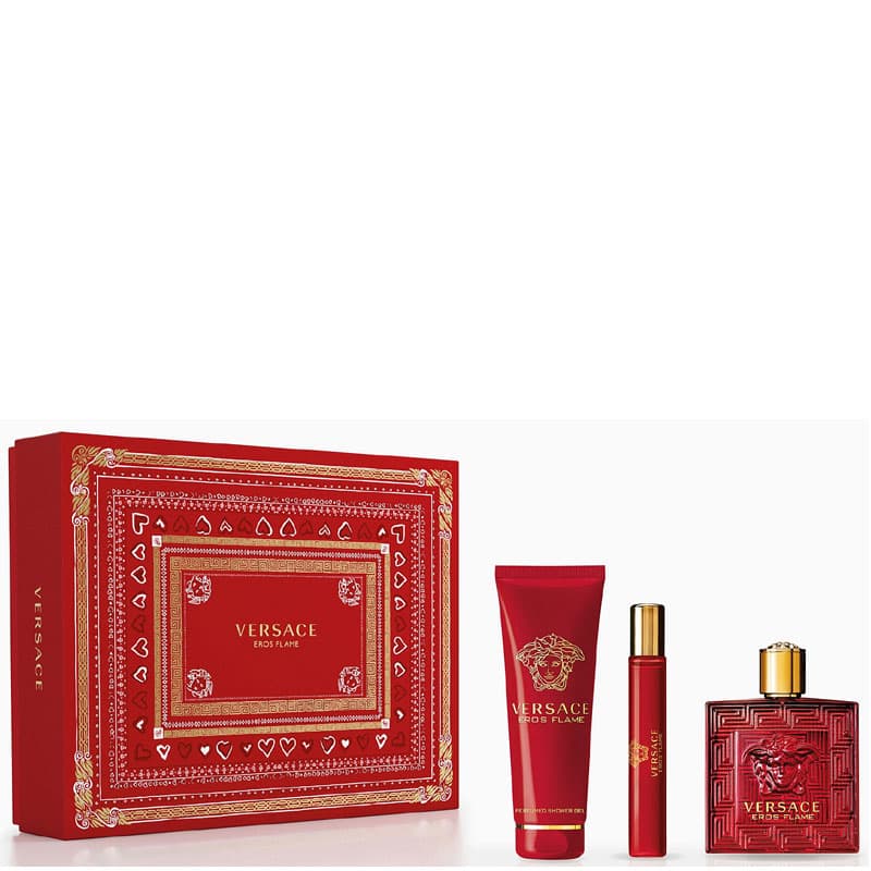VERSACE FLAME 3 Piece Gift Set For Men
