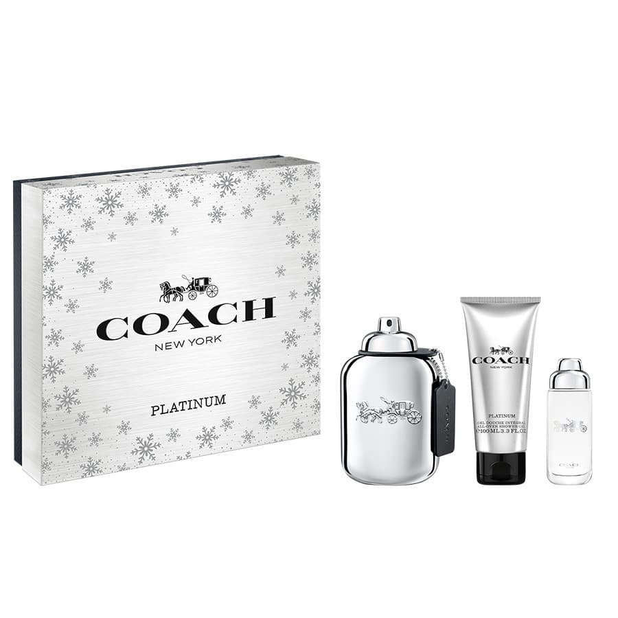 COACH PLATINUM 3 Piece Gift Set For Men