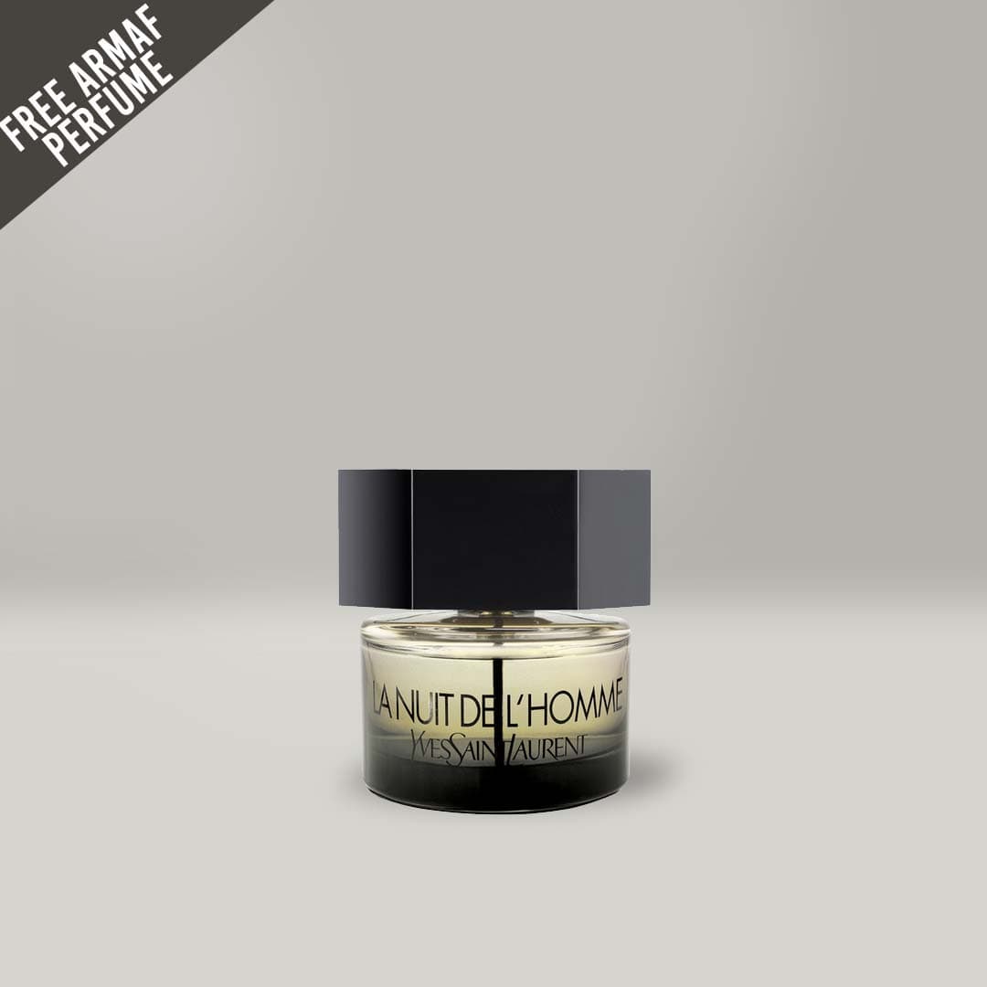 YSL La NUIT 1.3 Oz Eau De Toilette Bundle Deal For Men