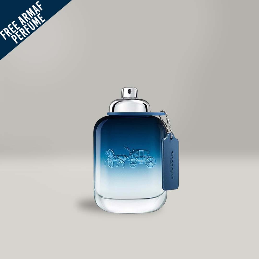 COACH BLUE 3.3 Oz Eau De Toilette Bundle Deal For Men