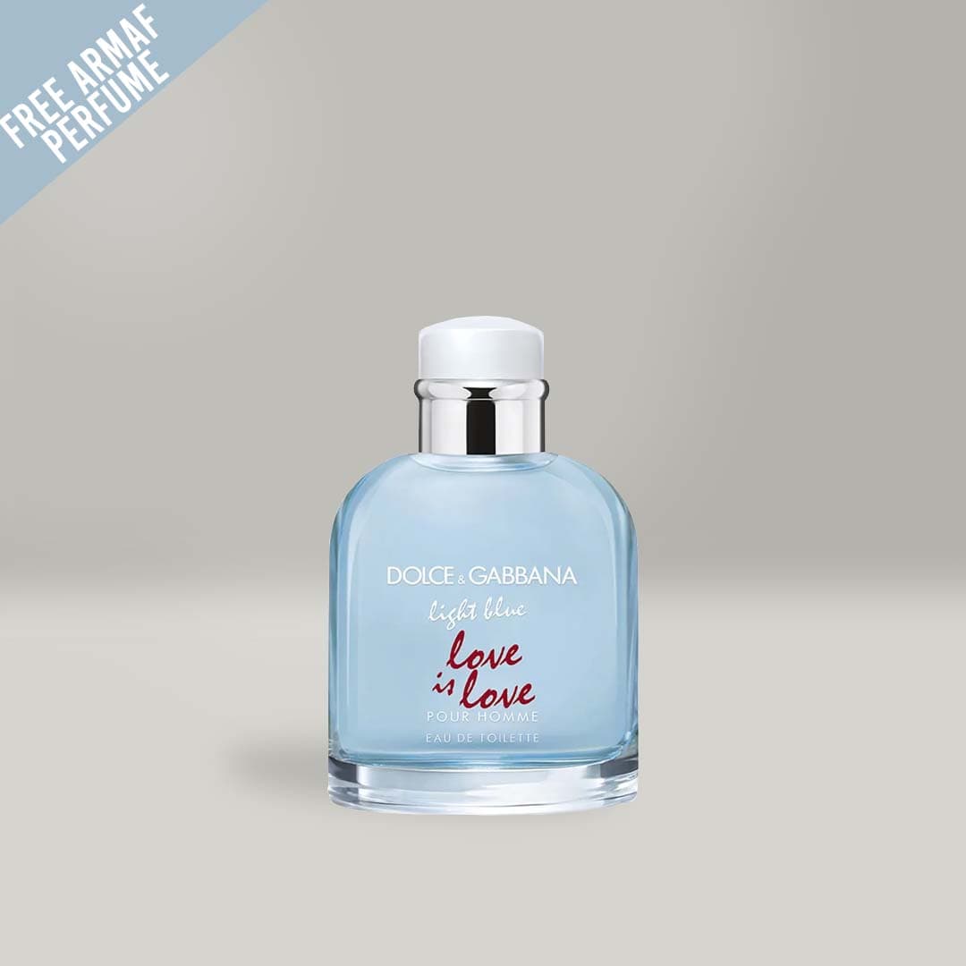 D&G LIGHTBLUE LOVE 4.2 Oz Eau De Toilette Bundle Deal For Men