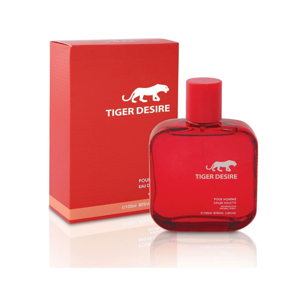 Tiger Desire Red 3.4Oz Eau De Toilette For Men