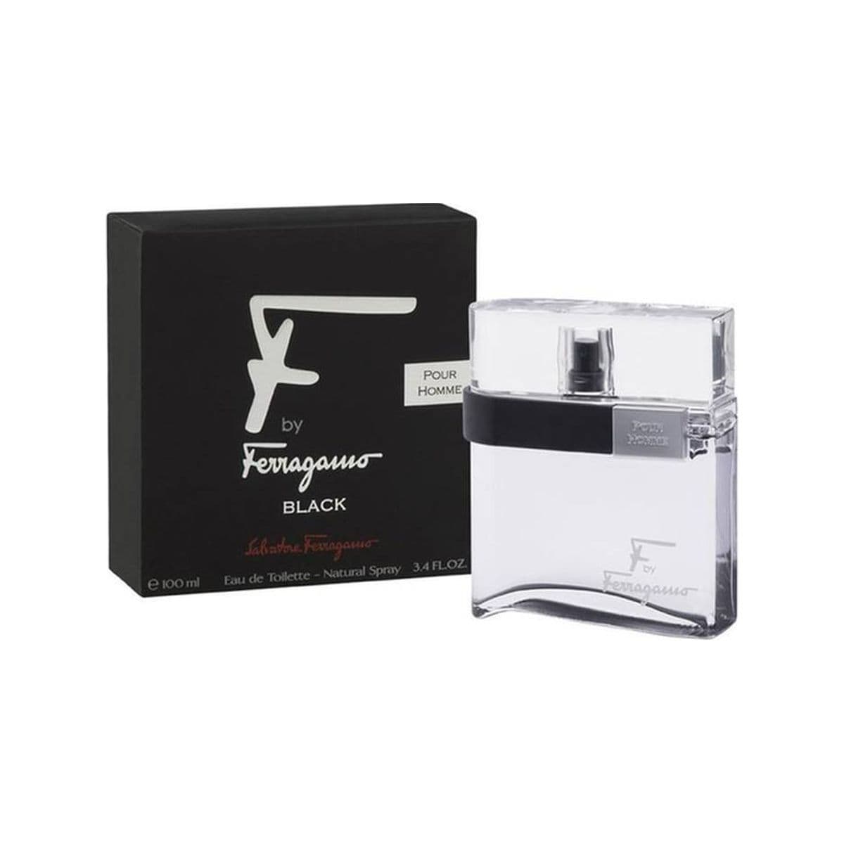 F By Ferragamo Black 3.4Oz Eau De Toilette For Men