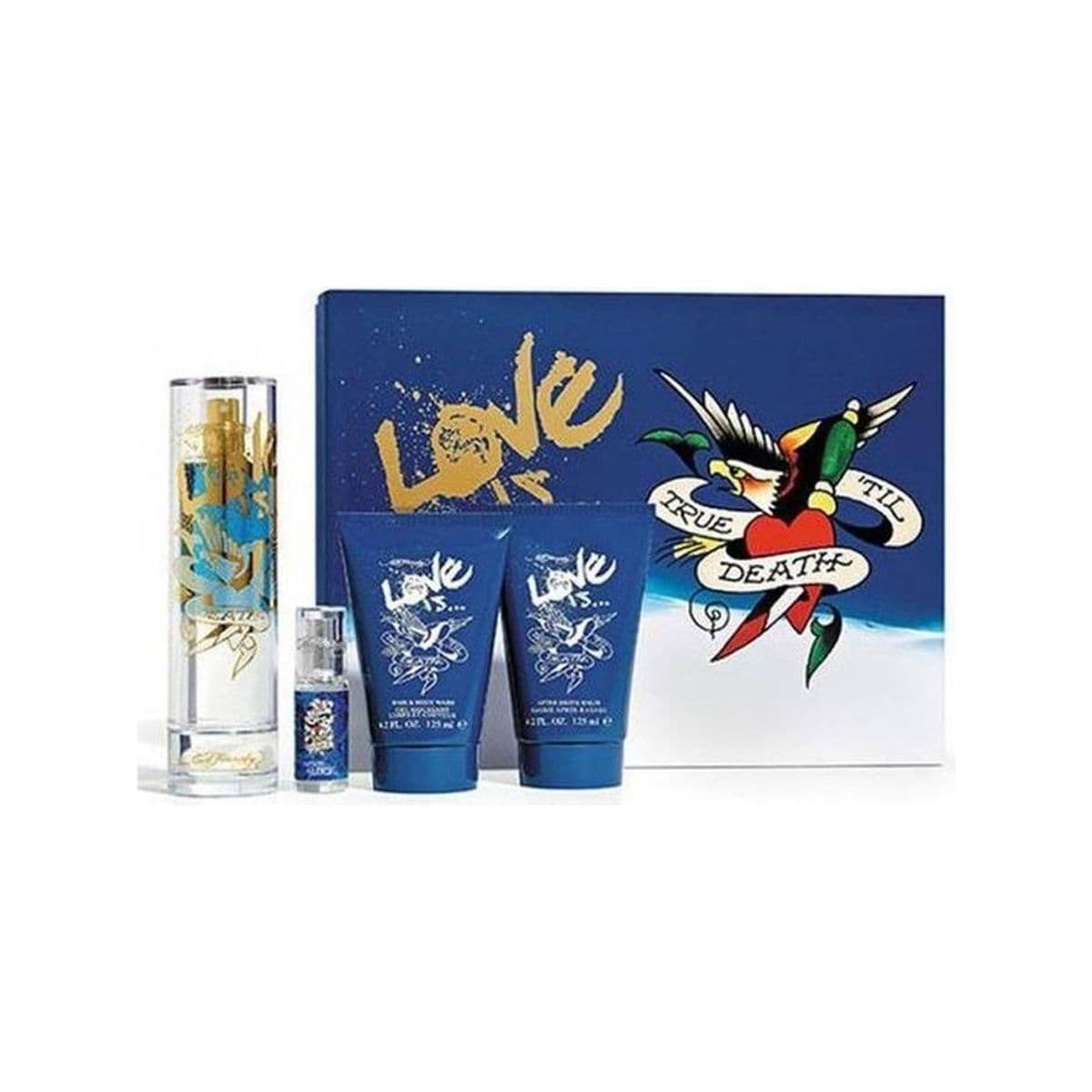 Ed Hardy Love Is 4 Piece Gift Set For Men For Men