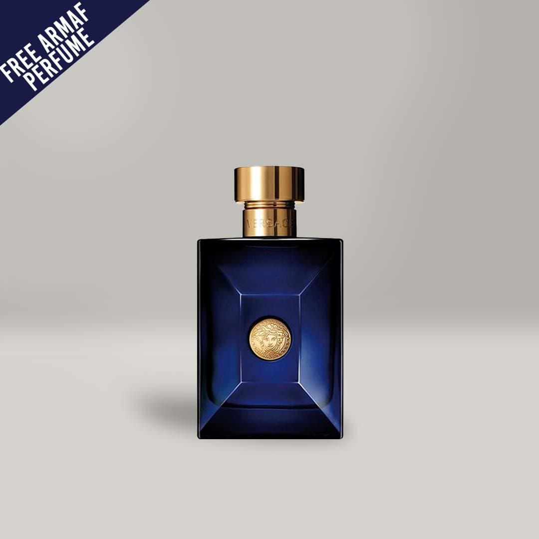 VERSACE DYLAN BLUE 3.4 Oz Eau De Toilette Bundle Deal For Men