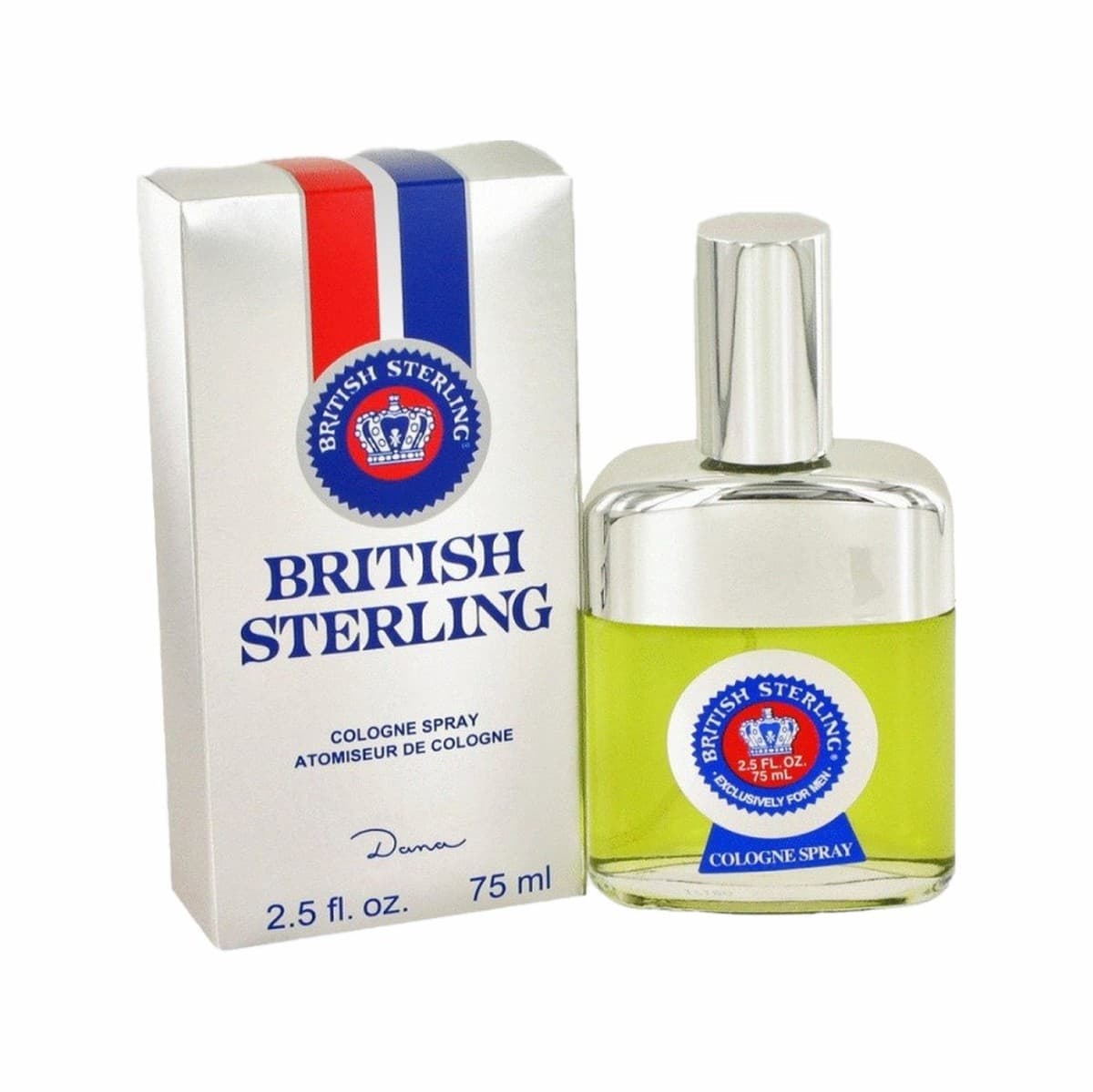 British Sterling 2.5Oz Eau De Cologne For Men