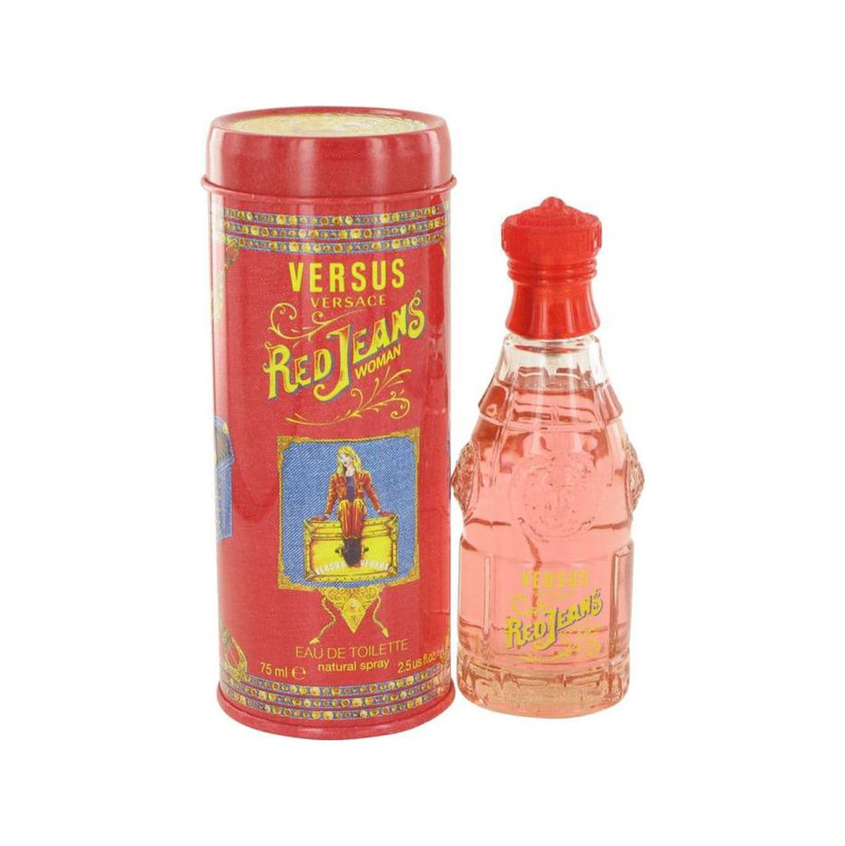 Versace Red Jeans 2.5Oz Eau De Toilette For Women