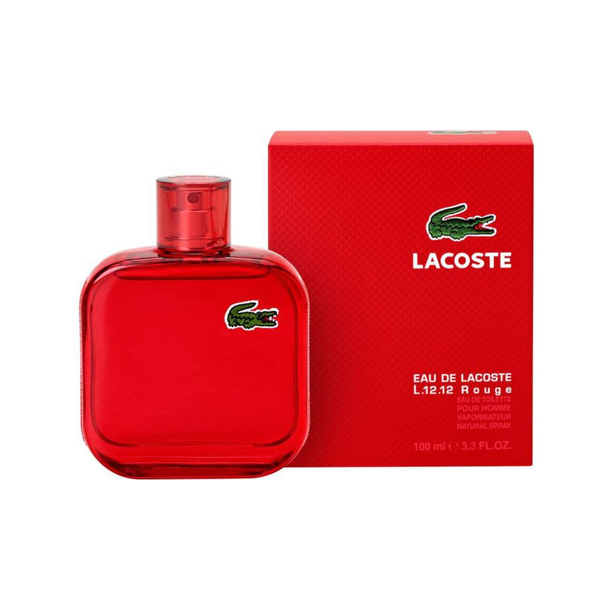 Lacoste Rouge 3.3Oz Eau De Toilette For Men