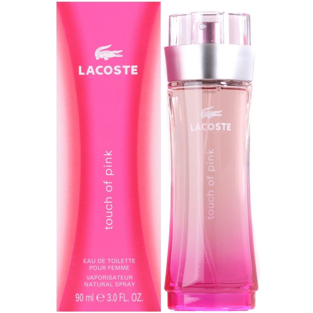 LACOSTE TOUCH OF PINK 3.0 Oz Eau De Toilette Bundle Deal For Women