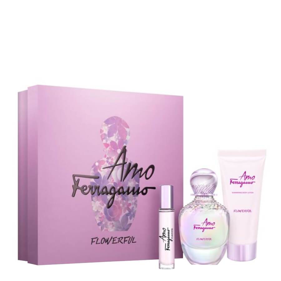 FERRAGAMO AMO FLOWERFUL 3 Piece Gift Set For Women