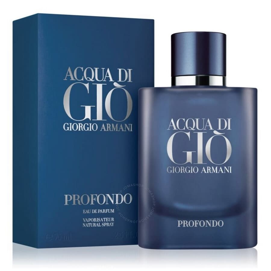 ACQUA GIO PROFONDO 2.5 Oz Eau de Parfum  Bundle Deal for Men