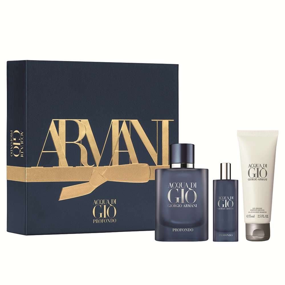 GIORGIO ARMANI ACQA DI GIO PROFONDO 3 Piece Gift Set For Men