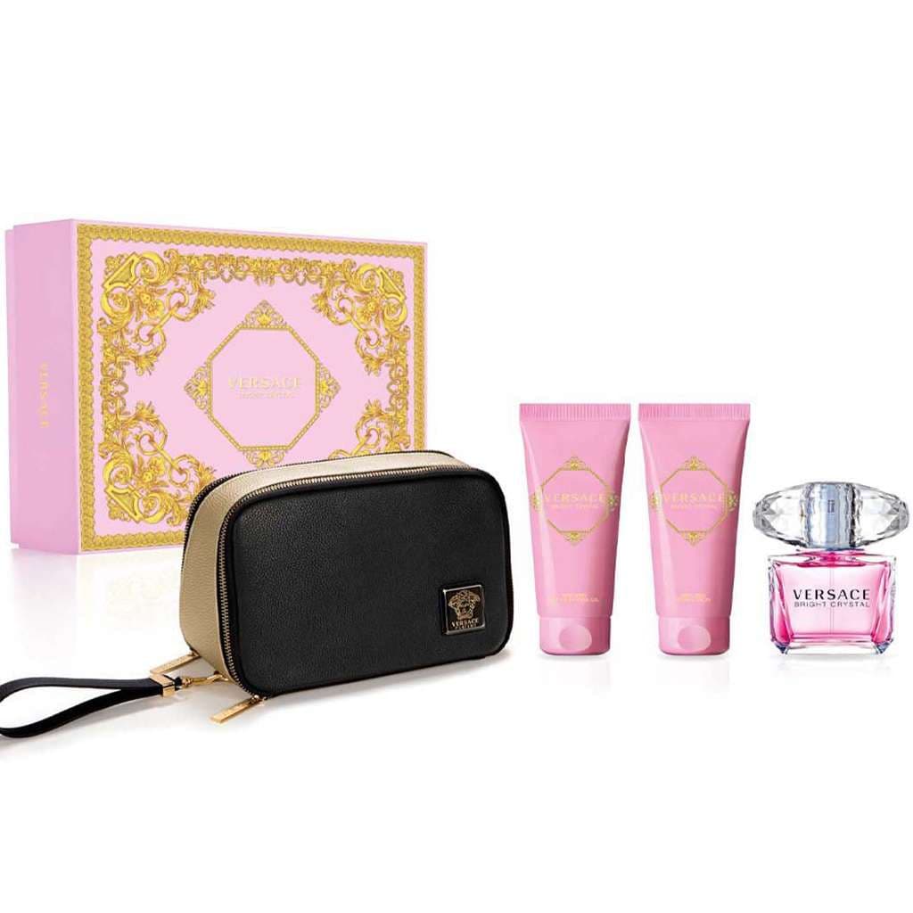 VERSACE BRIGHT CRYSTAL 4 Piece Gift Set For Women