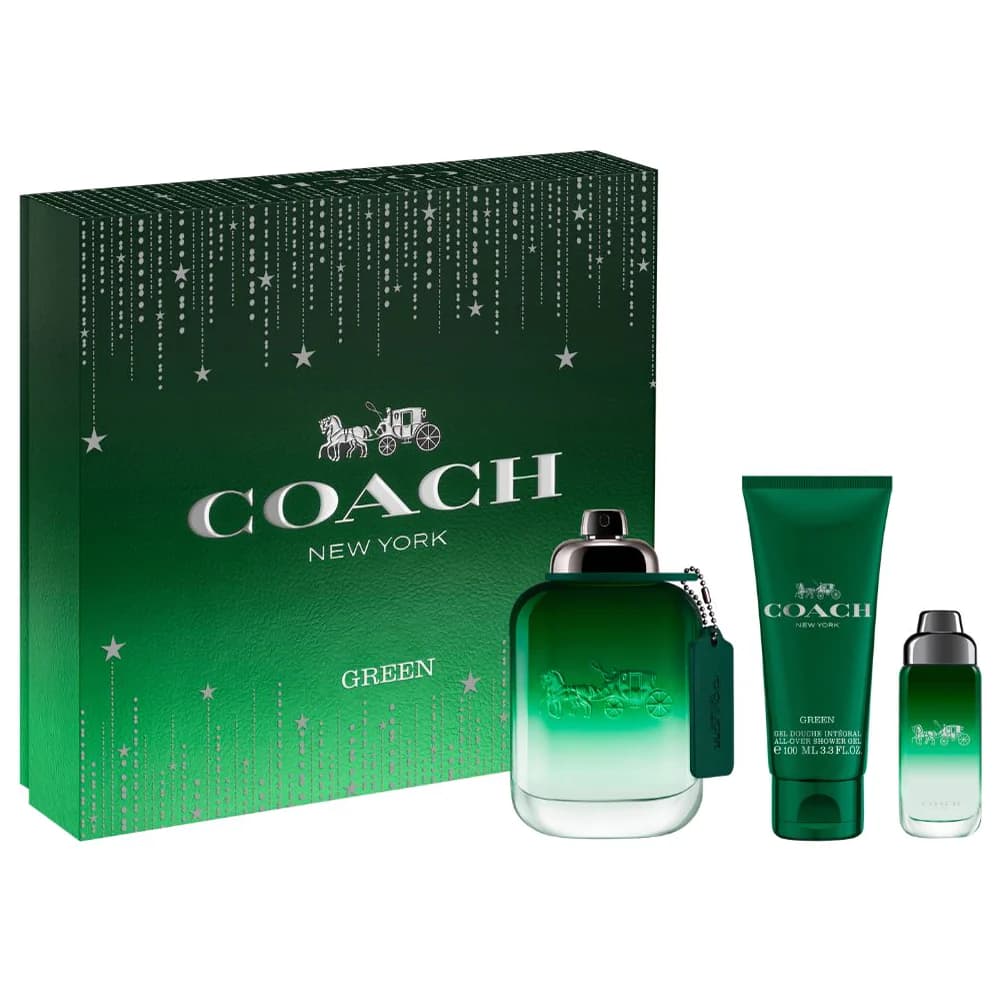 COACH GREEN 3 Piece Gift Set For Men