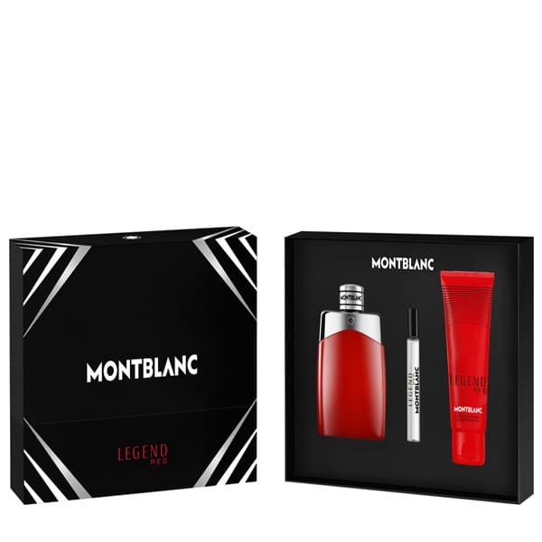MONT BLANC LEGEND RED 3 Piece Gift Set For Men
