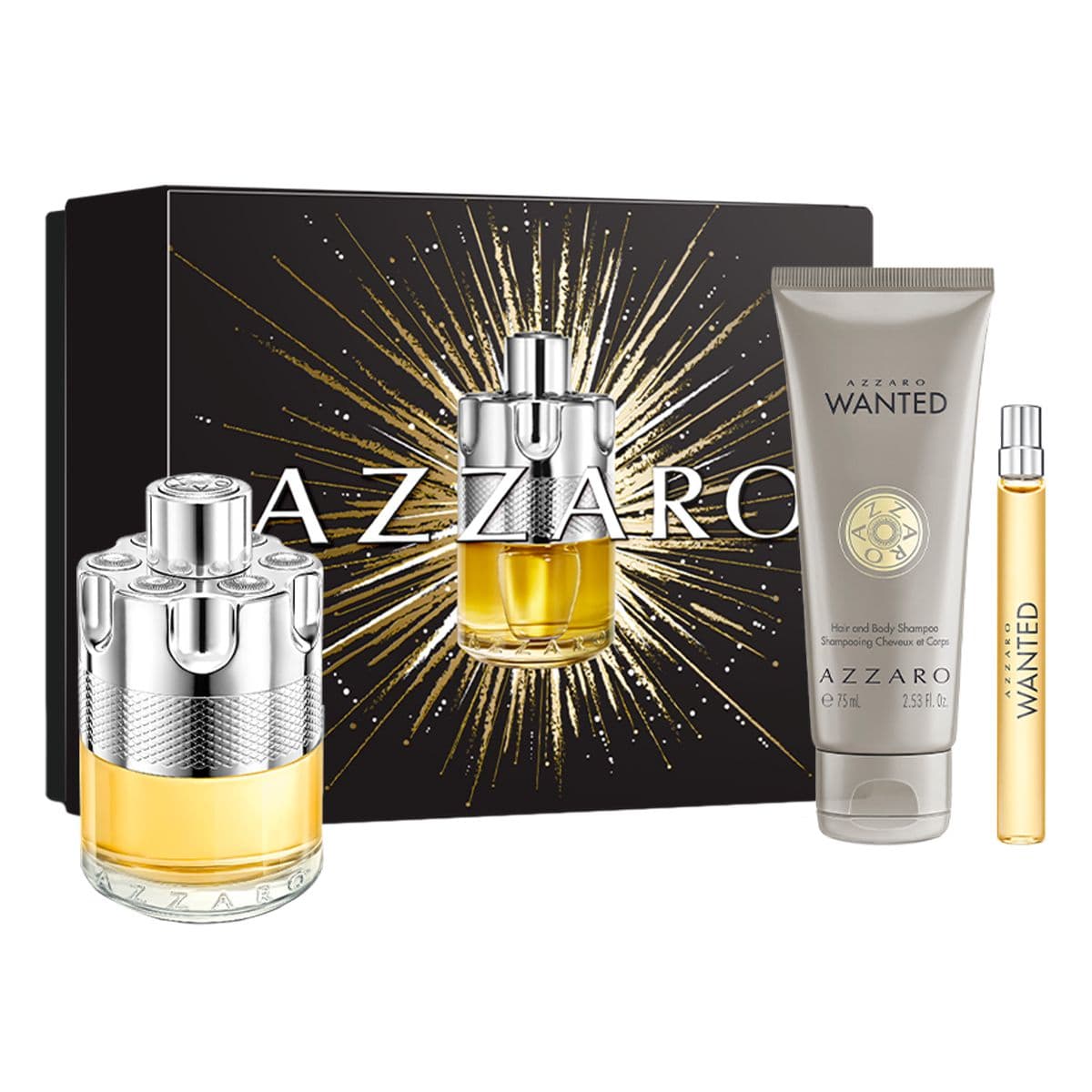 AZZARO WANTED 3 Piece Gift Set For Men