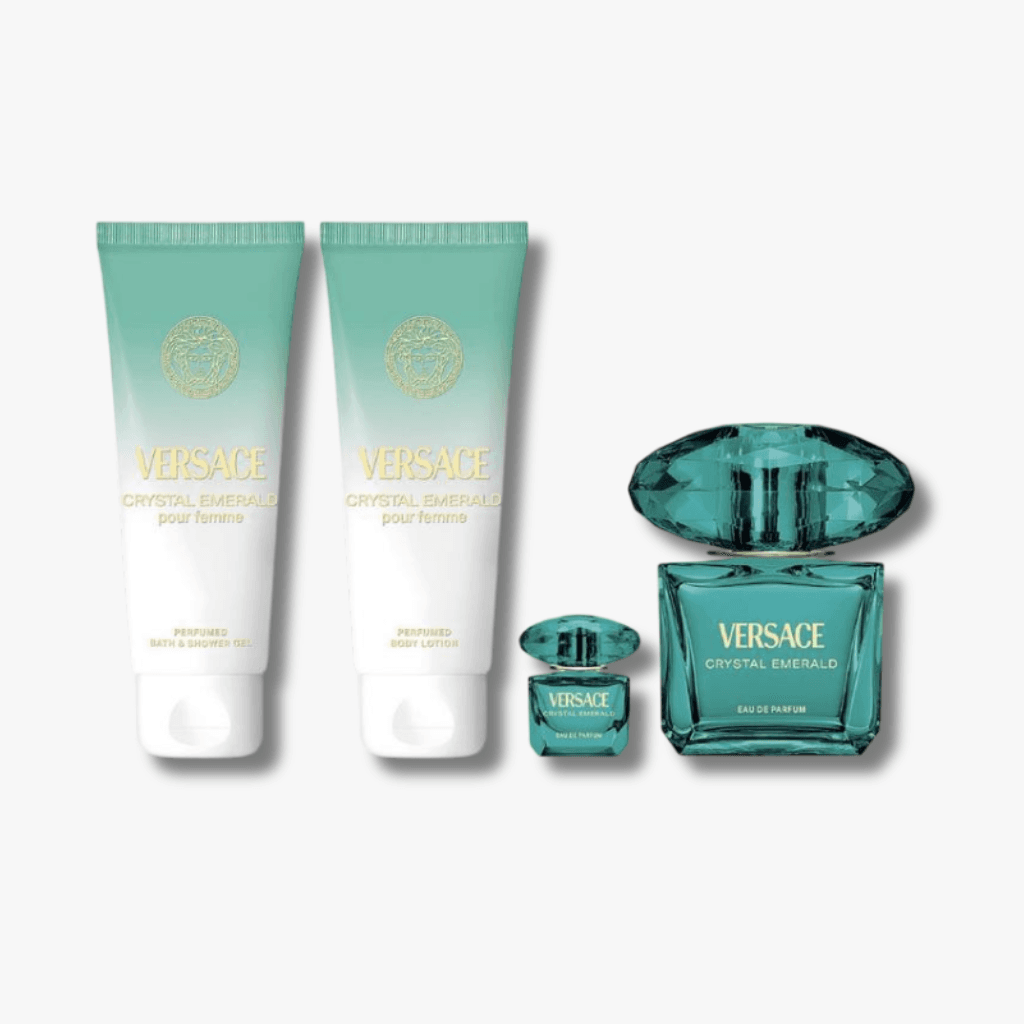 VERSACE BRIGHT CRYSTAL EMERALD 4 Piece Gift Set For Women